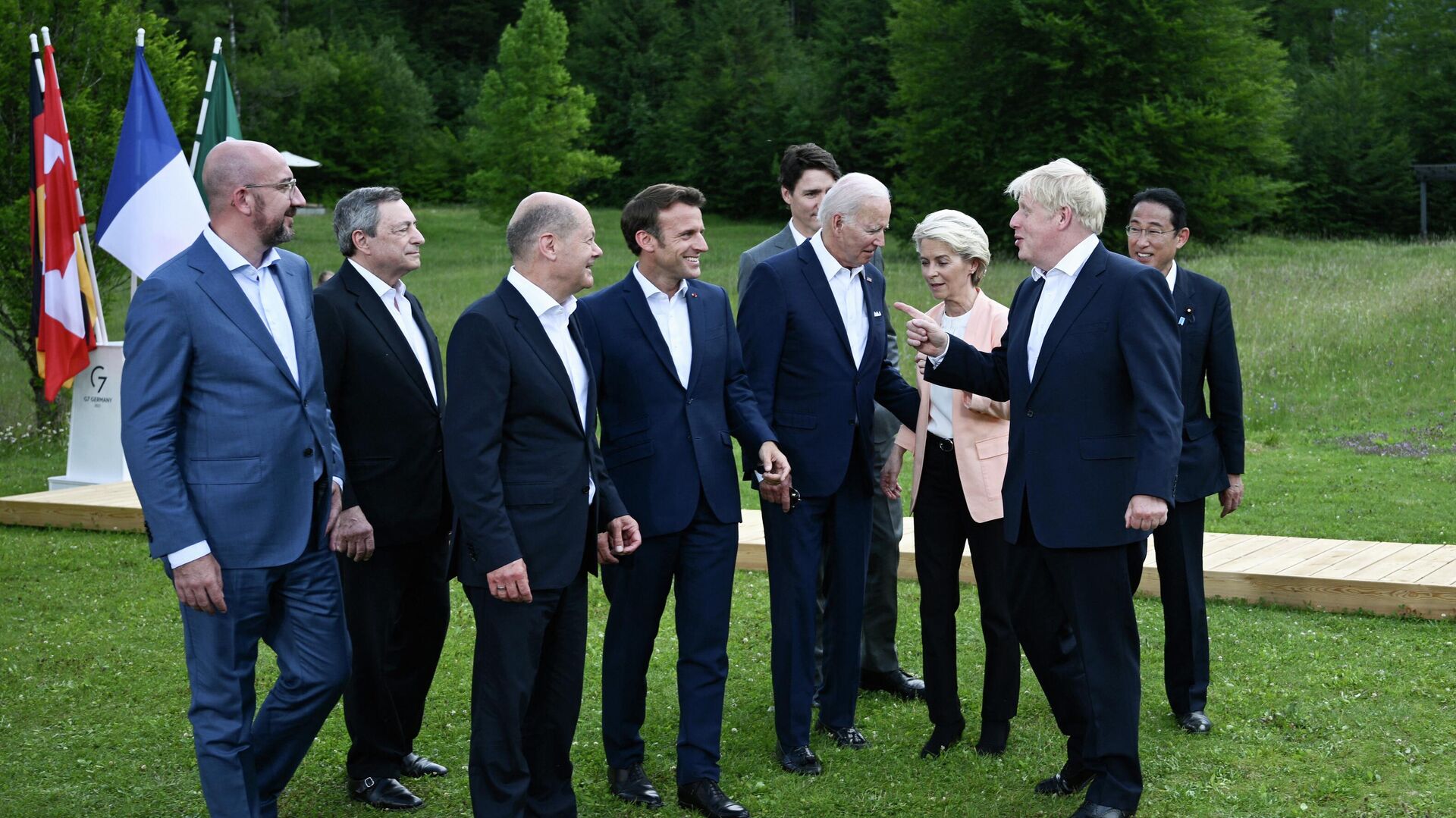 Лидеры Большой Семерки на саммите G7 в Германии - Sputnik Молдова, 1920, 28.06.2022