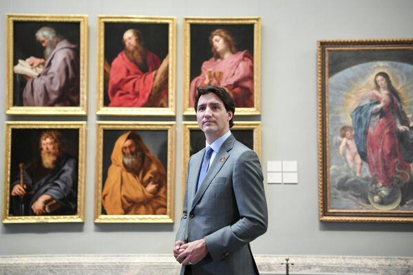 Prim-ministrul canadian Justin Trudeau în vizită la Muzeul Prado din Madrid - Sputnik Moldova-România