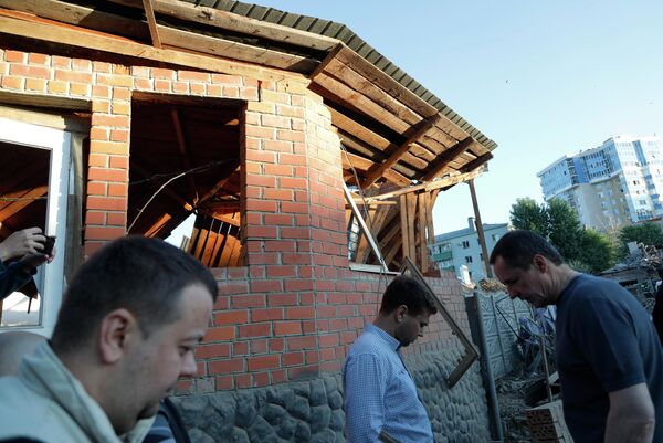 Casă de locuit deteriorată în Belgorod. - Sputnik Moldova