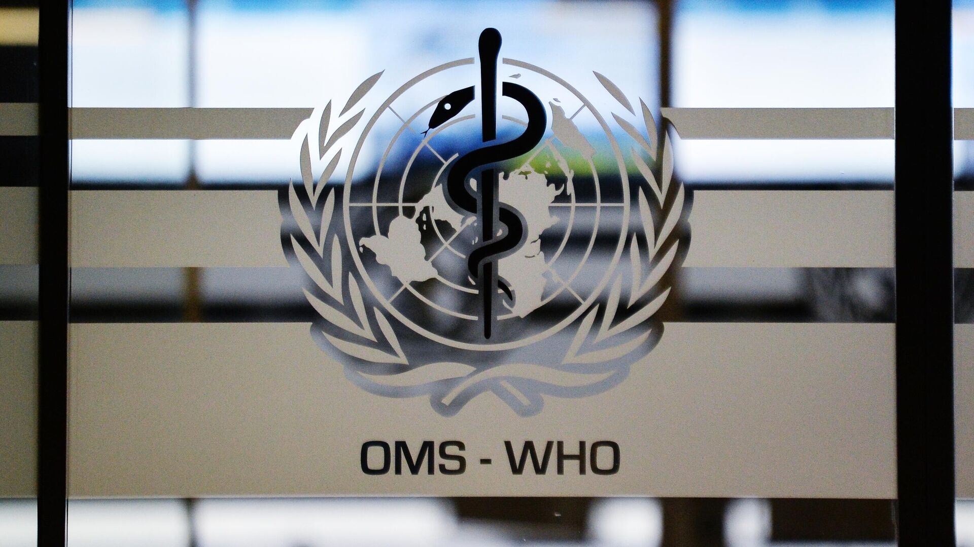 Эмблема Всемирной организации здравоохранения (ВОЗ) на дверях штаб-квартиры. - Sputnik Молдова, 1920, 24.05.2023