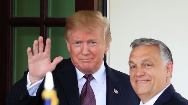 Donald Trump și Viktor Orban - Sputnik Moldova-România