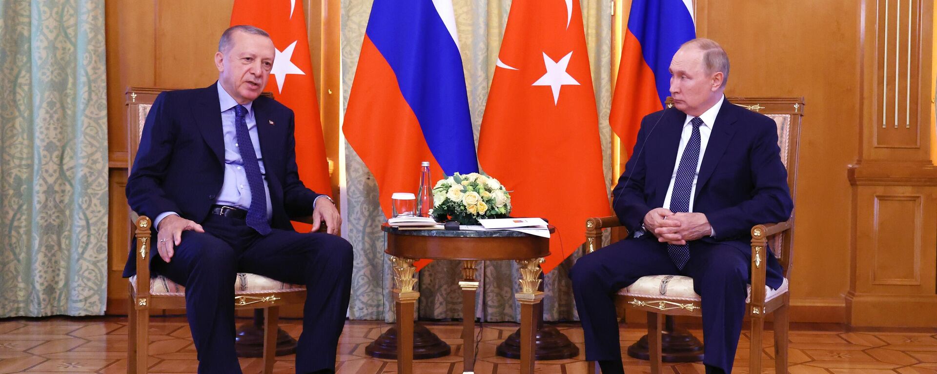 Президент РФ В. Путин и президент Турции Р. Эрдоган - Sputnik Молдова, 1920, 05.08.2022