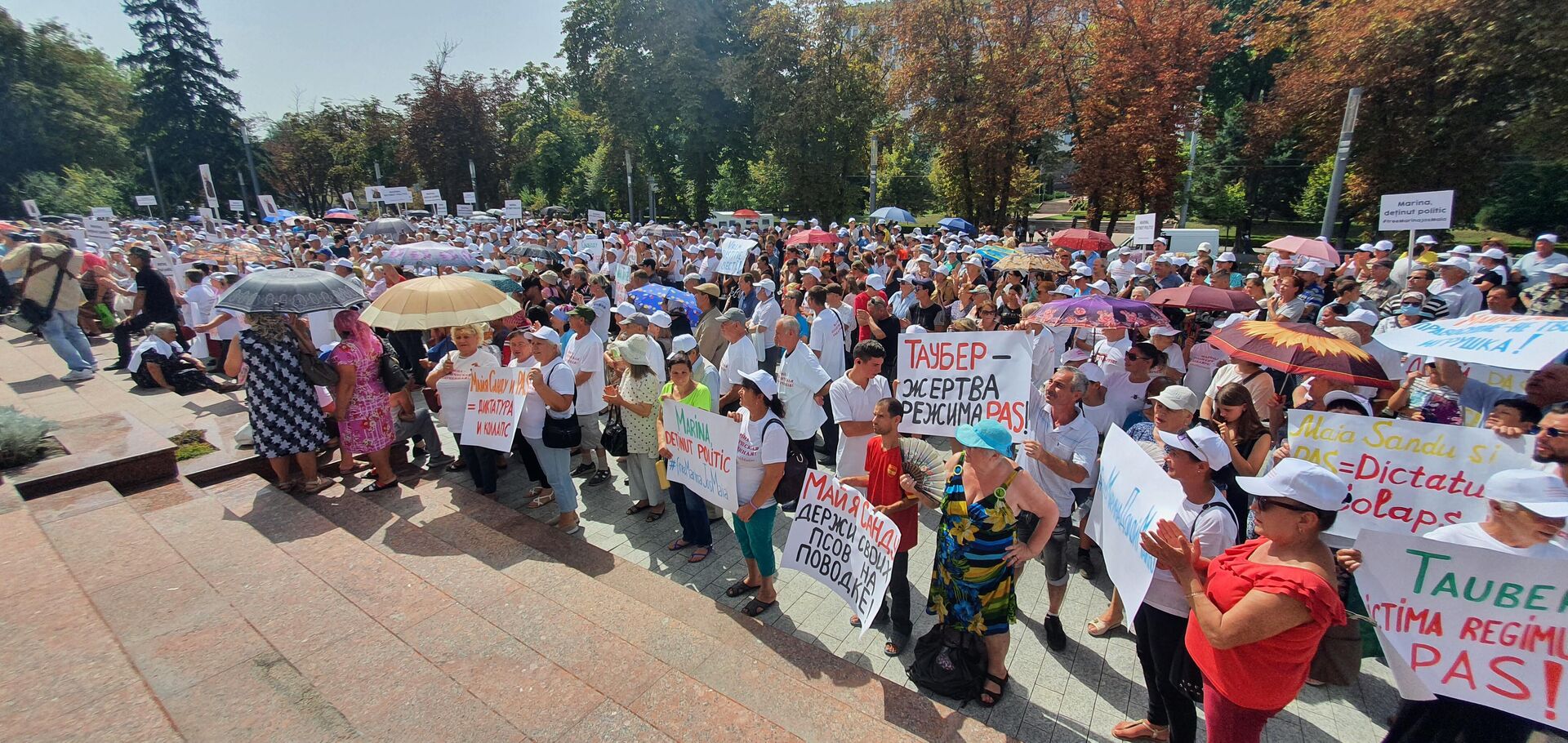 Протест в Кишиневе с требованием освободить Марину Таубер - Sputnik Молдова, 1920, 23.08.2022