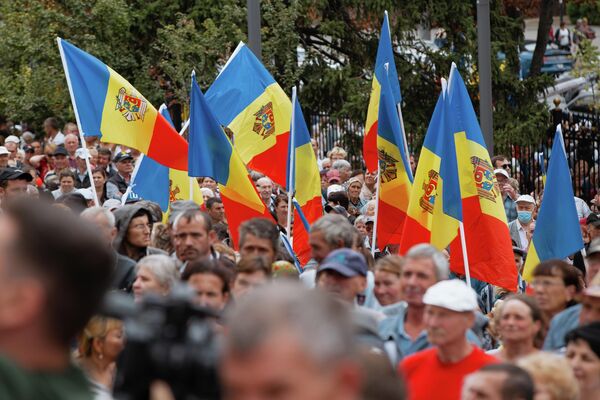 Протест в Кишиневе сторонников Партии &quot;Шор&quot;. - Sputnik Молдова