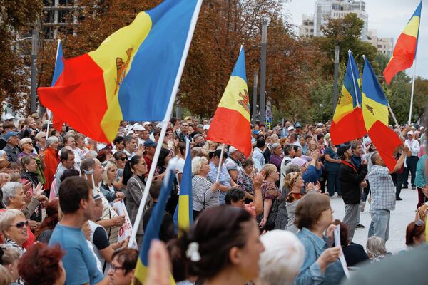 Протест в Кишиневе сторонников Партии &quot;Шор&quot;. - Sputnik Молдова