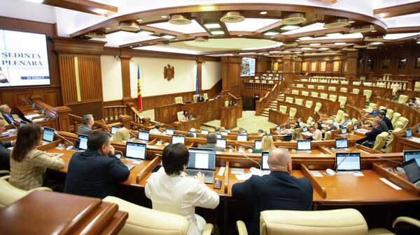 Deputații PAS în ședința Parlamentului - Sputnik Moldova