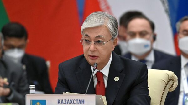  Президент Казахстана Касым-Жомарт Токаев на заседании Саммита Шанхайской организации сотрудничества - Sputnik Молдова