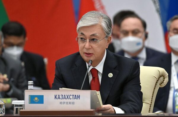  Президент Казахстана Касым-Жомарт Токаев на заседании Саммита Шанхайской организации сотрудничества - Sputnik Молдова