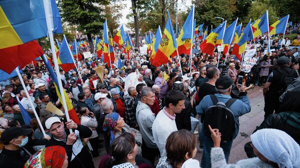 Протест оппозиции в Кишиневе 18.09.2022 - Sputnik Молдова