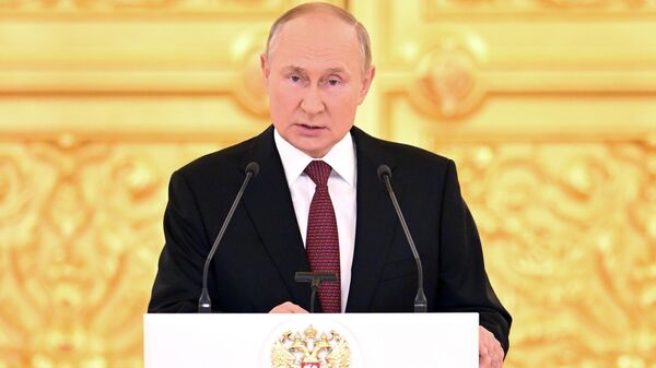 Президент РФ В. Путин принял верительные грамоты у вновь прибывших послов иностранных государств - Sputnik Moldova-România