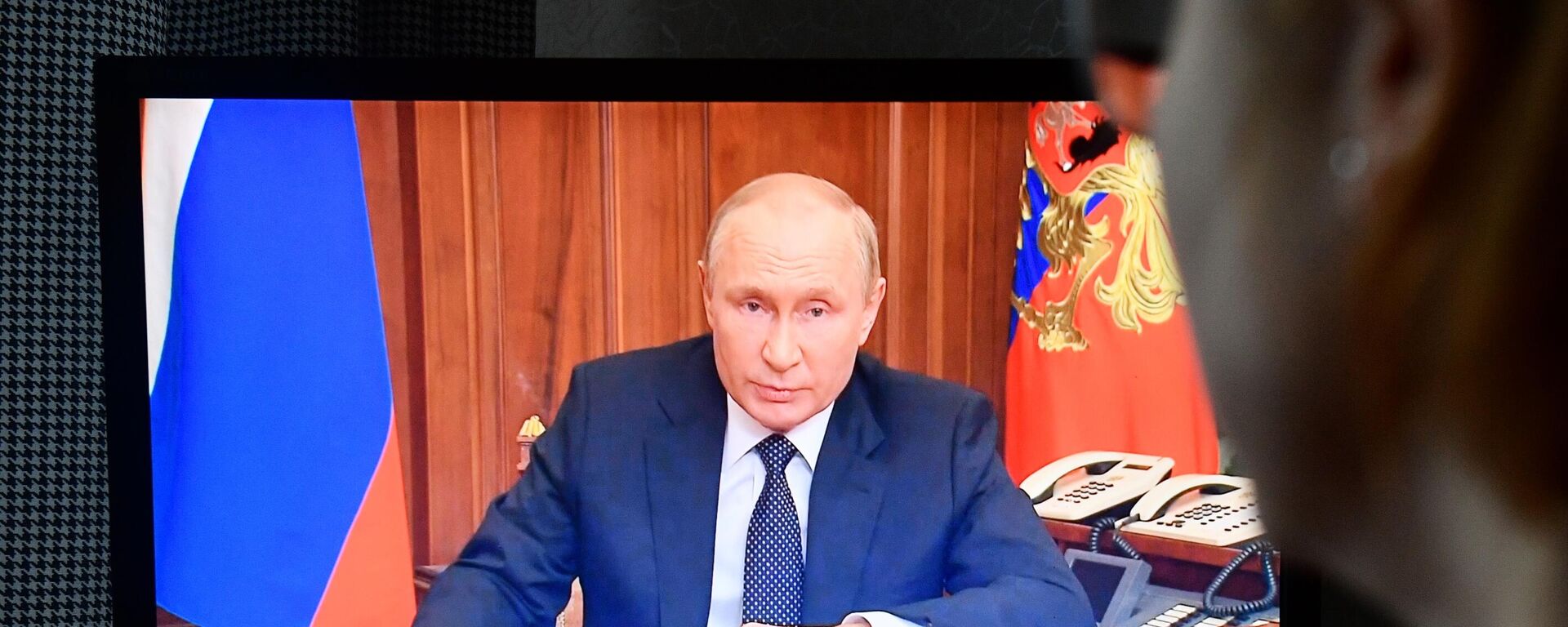 Владимир Путин выступил с обращением по поводу ситуации на Донбассе - Sputnik Молдова, 1920, 21.09.2022