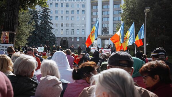 Протест в палаточном городке в Кишиневе 22.09.2022 - Sputnik Молдова