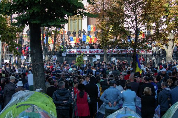A doua dumincă de protest la Chișinău. - Sputnik Moldova