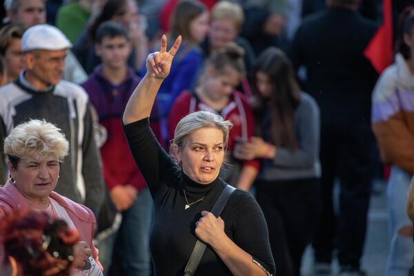 Воскресный протест в Кишиневе. - Sputnik Молдова