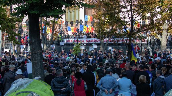 Завершился 8 день бессрочного протеста в Кишиневе - Sputnik Молдова