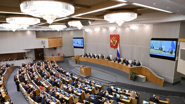Внеплановое пленарное заседание Госдумы РФ - Sputnik Moldova-România