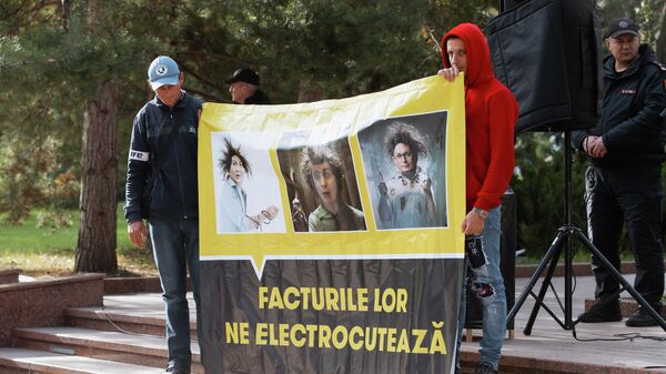 flashmob: „Facturile lor ne electrocutează” - Sputnik Moldova