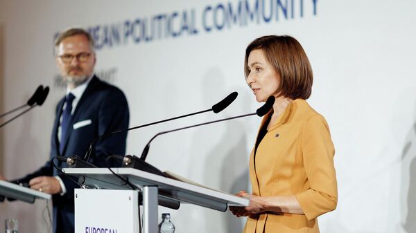 Maia Sandu la summit-ul Comunității Politice Europene - Sputnik Moldova