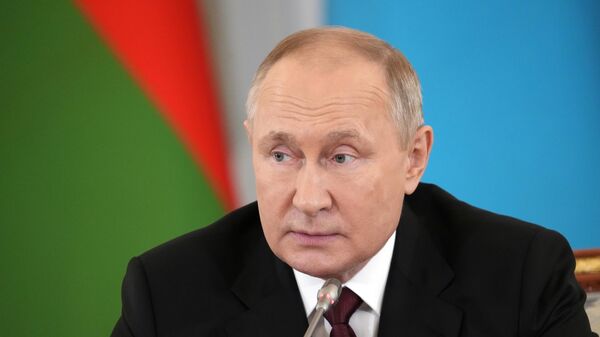 Президент РФ В. Путин принял участие в неформальной встрече руководителей стран - участниц СНГ - Sputnik Moldova