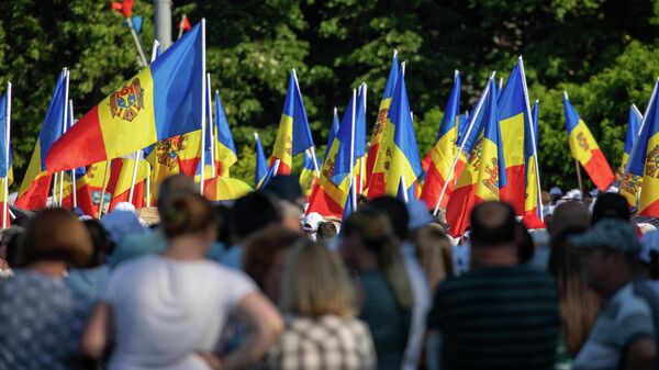 Массовый антиправительственный протест в центре Кишинева - Sputnik Moldova