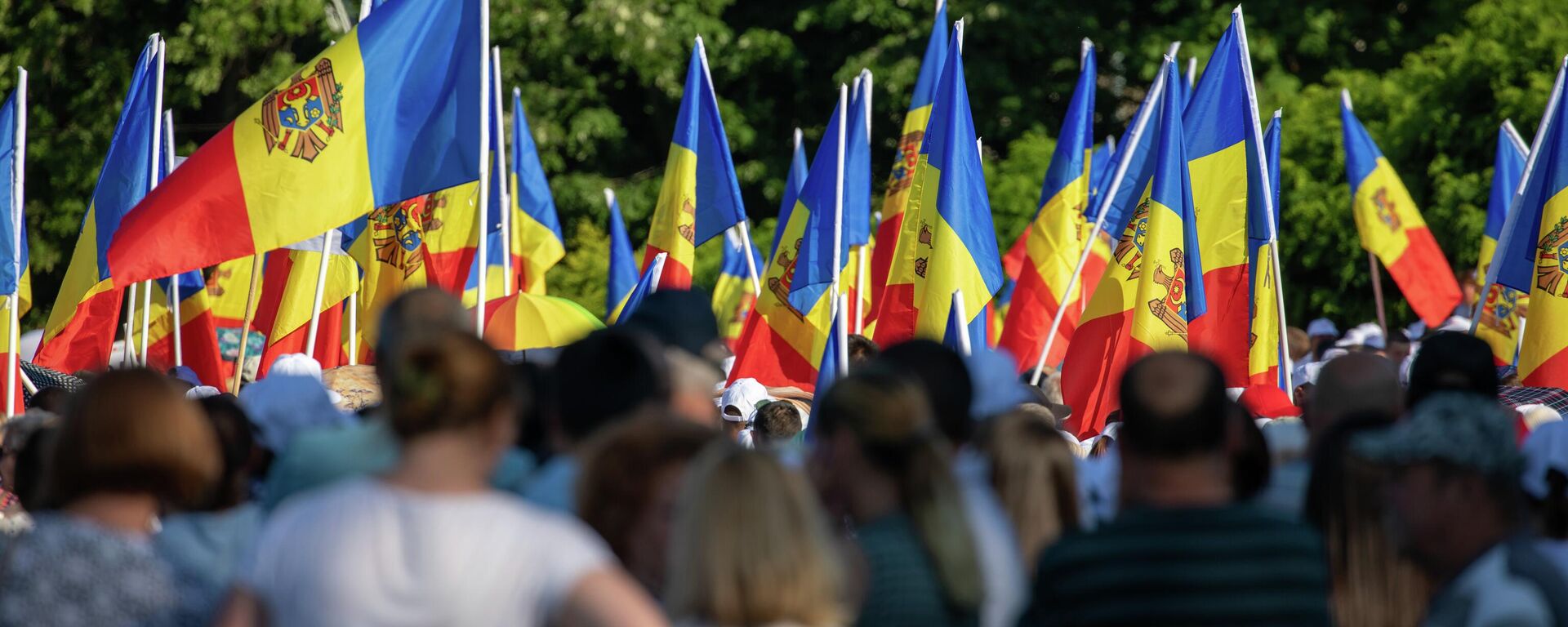 Массовый антиправительственный протест в центре Кишинева - Sputnik Moldova-România, 1920, 09.10.2022