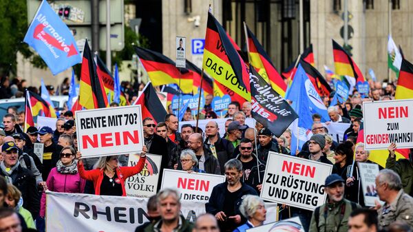 Protest în Germania - Sputnik Moldova-România