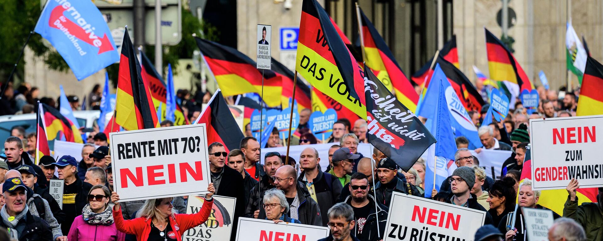Protest în Germania - Sputnik Moldova-România, 1920, 11.10.2022