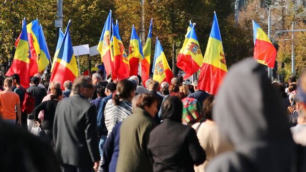 Масштабный протест оппозиции в центре Кишинева - Sputnik Молдова