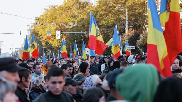 Антиправительственный протест оппозиции в Кишиневе - Sputnik Молдова