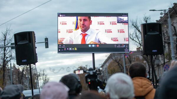 Ilan Șor, online la un miting din Capitală  - Sputnik Moldova