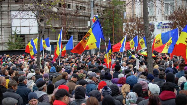 Масштабный протест оппозиции в центре Кишинева 06.11.2022 - Sputnik Молдова