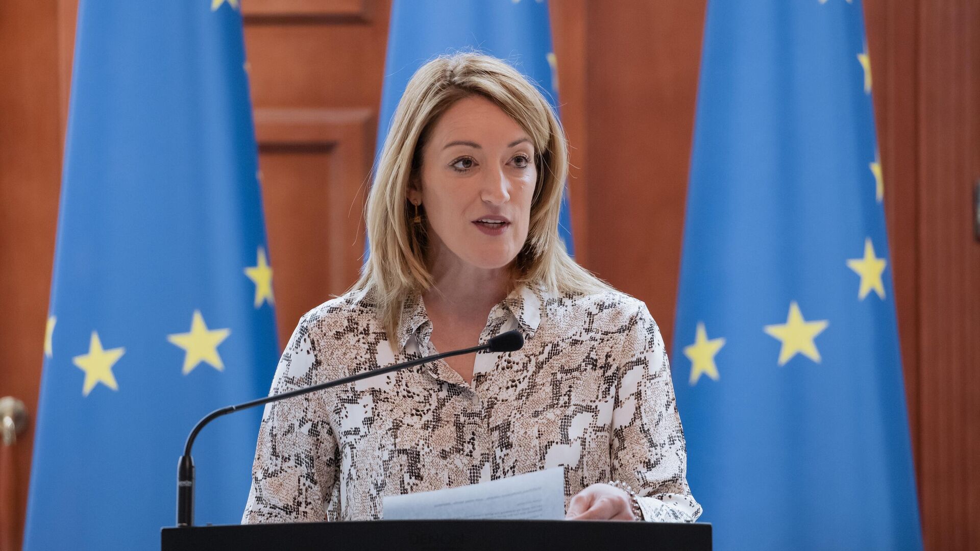 Метсола подписала соглашение о предоставлении Молдове транша в 145 миллионов евро - Sputnik Молдова, 1920, 15.06.2023