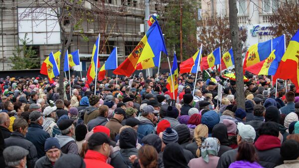 Антиправительственный митинг в центре Кишинева – прямая трансляция - Sputnik Молдова