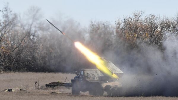 Работа реактивной артиллерии ЮВО на Запорожском направлении - Sputnik Молдова