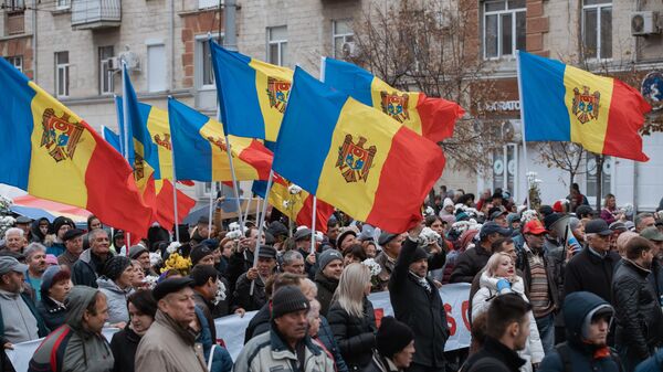 Антиправительственный протест в центре Кишинева - Sputnik Молдова