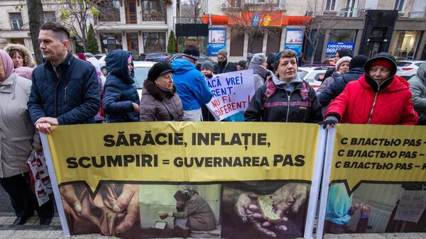 Протест у здания НАРЭ 30.11.2022 - Sputnik Молдова