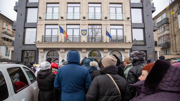 Protest la ANRE - Sputnik Moldova