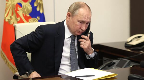 Телефонный разговор президента РФ В. Путина с Татьяной Троценко - Sputnik Молдова
