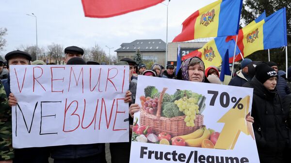 Acțiune de protest organizată de PSRM - Sputnik Moldova
