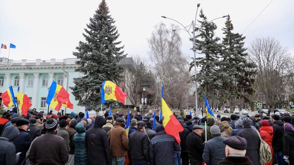 Protest anti PAS organizat de PSRM la Ungheni - Sputnik Moldova