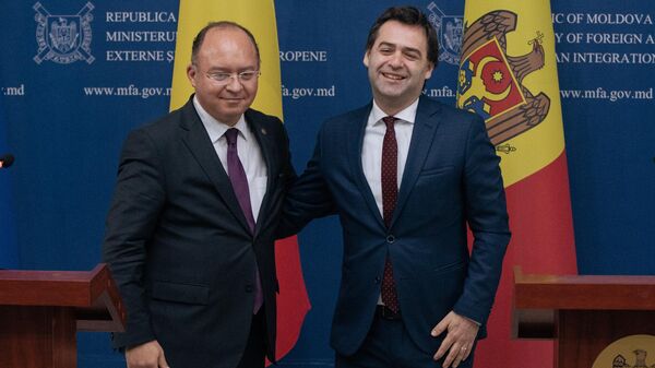 Nicu Popescu și Bogdan Aurescu - Sputnik Moldova-România
