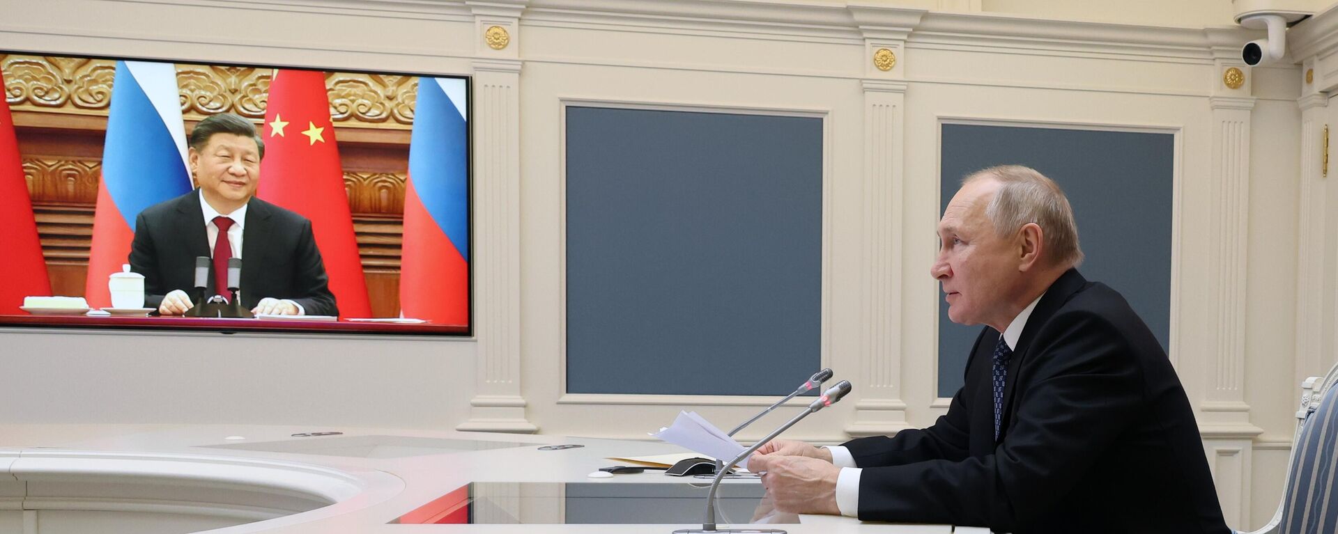 Президент РФ В. Путин провел переговоры с председателем КНР Си Цзиньпином - Sputnik Молдова, 1920, 30.12.2022