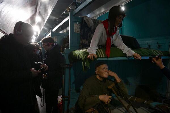 Noi imagini din cadrul muzeului de istorie cu program educativ „Trenul Victoriei” care în prezent staționează în gara Belorusski din Moscova - Sputnik Moldova-România