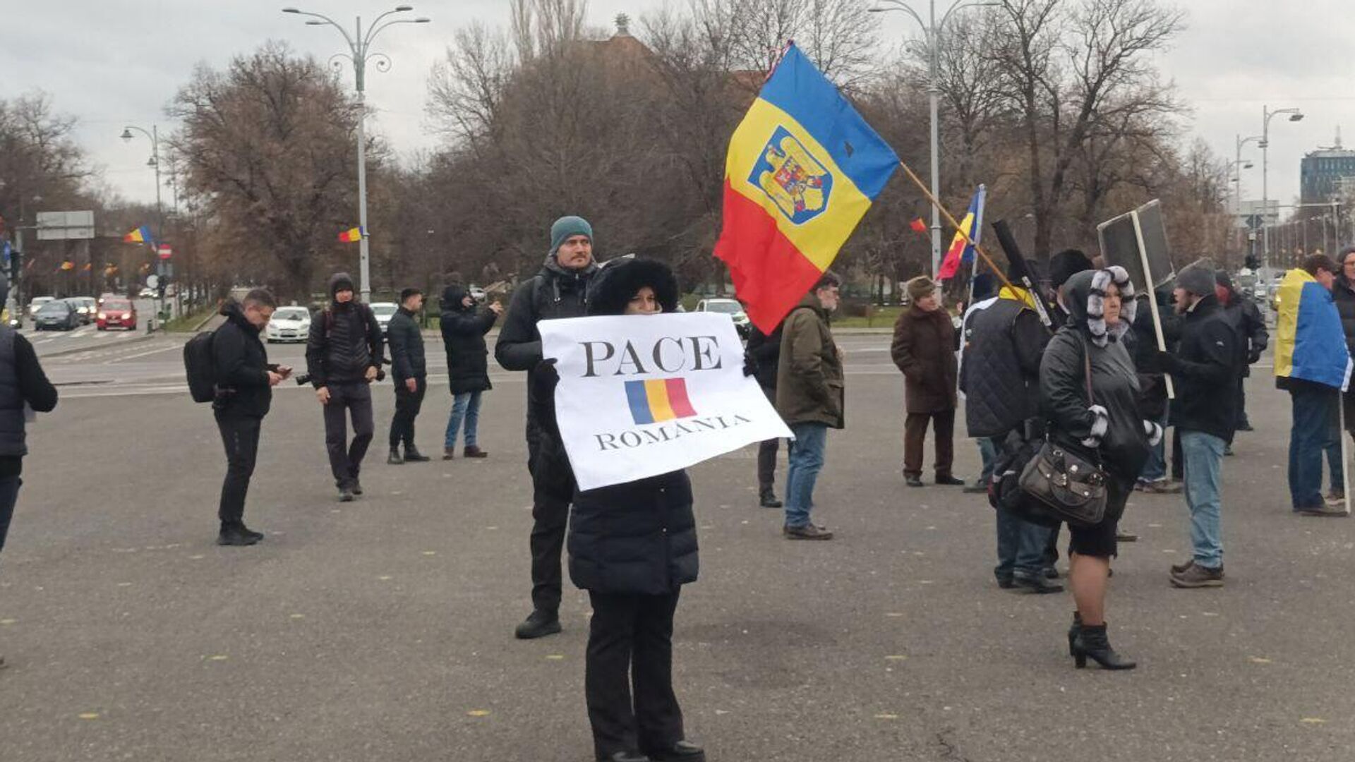 Protest în București, 24 ianuarie 20223 - Sputnik Moldova-România, 1920, 24.01.2023