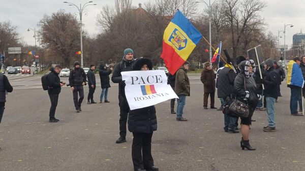 Protest în București, 24 ianuarie 20223 - Sputnik Moldova-România