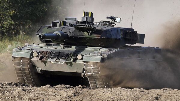 Танк Leopard 2 на демонстрационном мероприятии, Германия - Sputnik Молдова