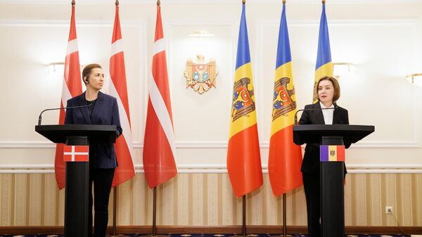 Встреча президента Майи Санду и премьер-министра Дании Метте Фредериксен - Sputnik Молдова