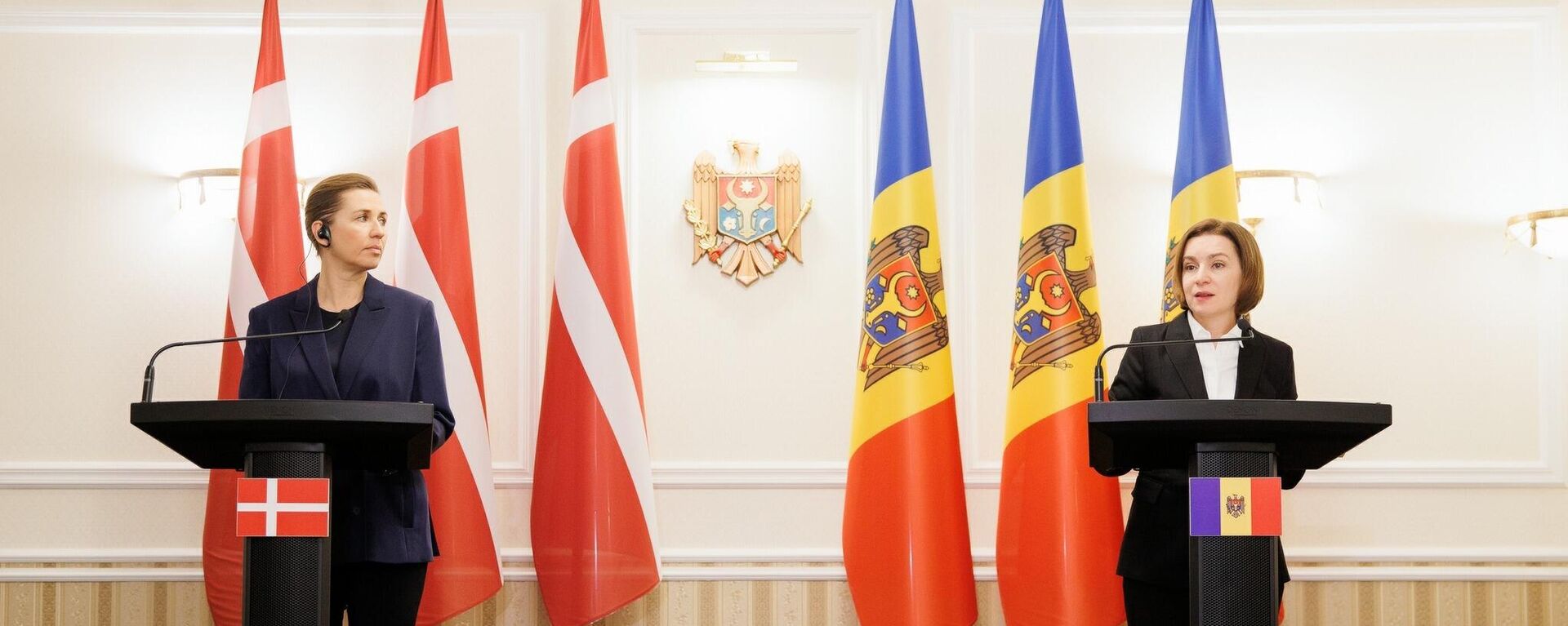 Встреча президента Майи Санду и премьер-министра Дании Метте Фредериксен - Sputnik Молдова, 1920, 31.01.2023