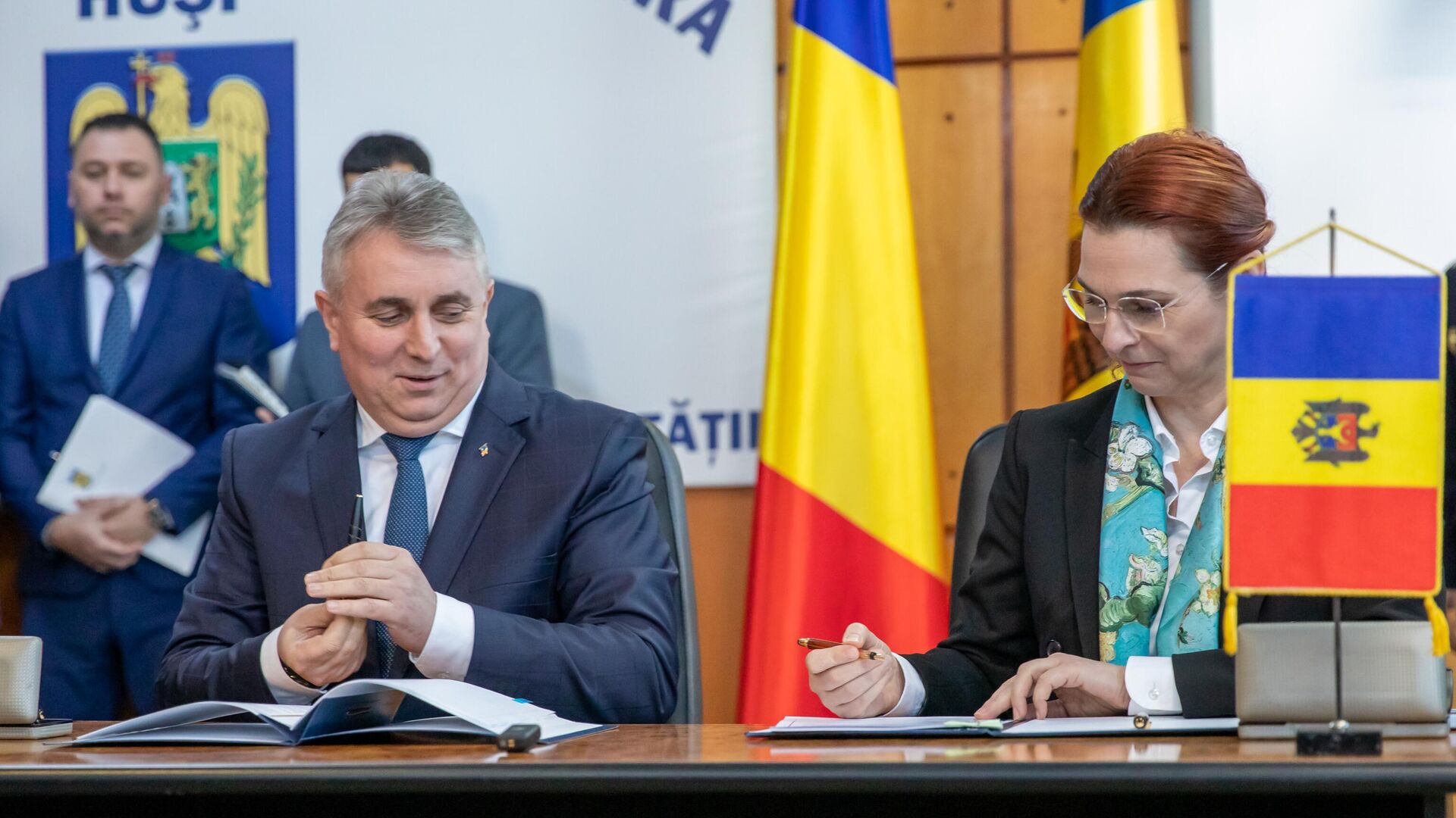 Moldova și România au semnat un acord privind controlul comun al punctelor de trecere a frontierei Leușeni-Albița - Sputnik Moldova, 1920, 09.02.2023