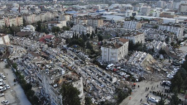 Пострадавший в результате землетрясения турецкий город Хатай - Sputnik Молдова
